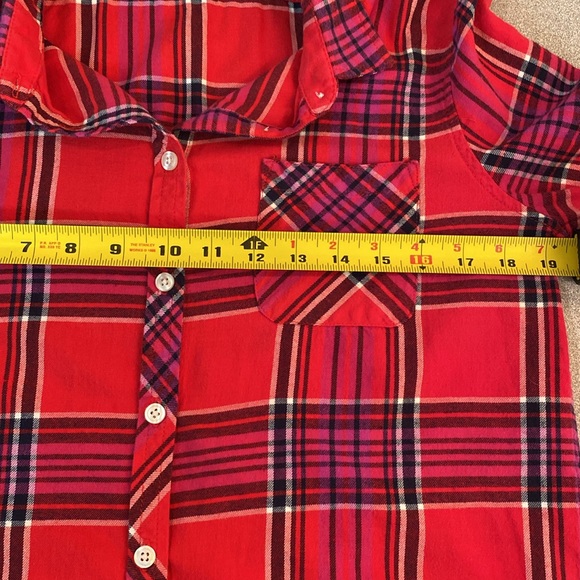 American Eagle - women’s flannel plaid shirt.  Size M - Picture 6 of 9